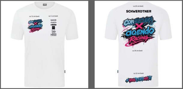 Personalisiertes Teamshirt – Designbeispiel