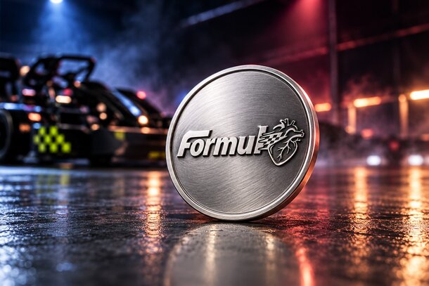 Fahrer-Gedenkmünze – Designbeispiel