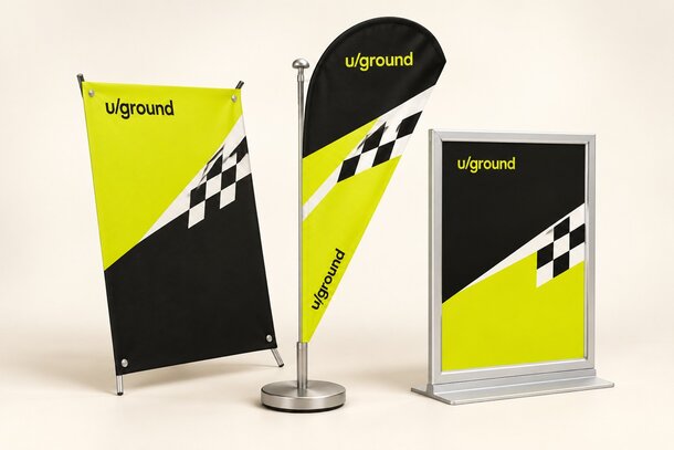 Tischaufsteller – Designbeispiel