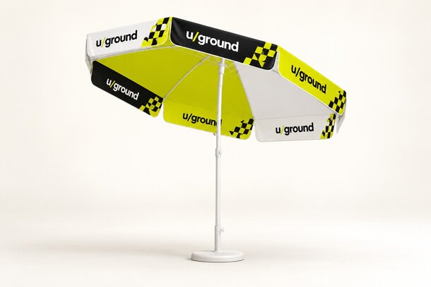 Sonnenschirm kompakt – Designbeispiel