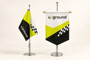 Tischfahnen & Tischbanner – Designbeispiel