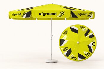 Sonnenschirm rund – Designbeispiel